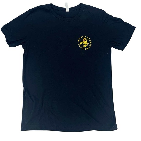 Title: Vintage Crandell Pest Control Graphic Tee "We Kill Because We Care" Med - Picture 1 of 8